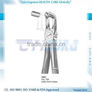 Extraction Forceps, lower third molars, Fig 79A, Periodontal Oral Surgery