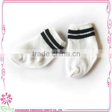 white color doll socks wholesale 18" doll socks