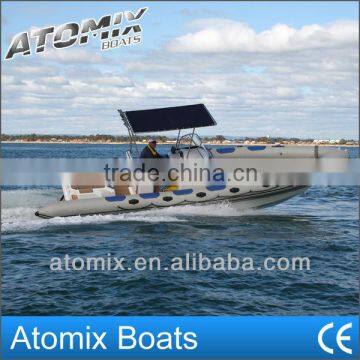 8m CE appeoved Inflatable RIB Boat with inboard engine (7500 RIB)