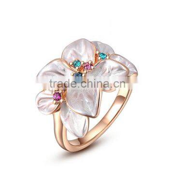 IN Stock Wholesale Gemstone Luxury Handmade Brand Women Metal Ring SKD0341