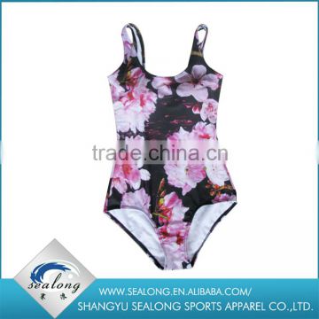 2016 Women's Digital Printing swimsuit Thin flower pattern bikini