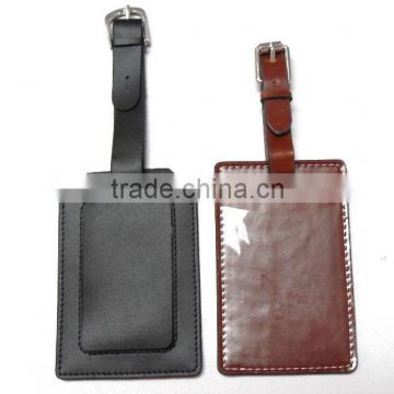 Leather and PVC luggage tags