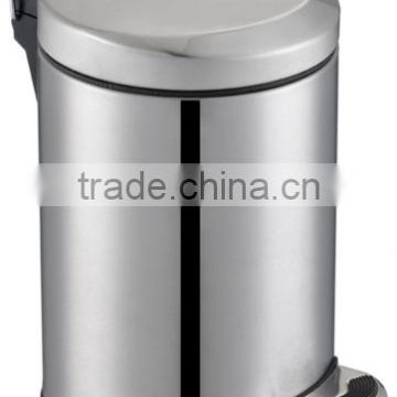Kitchen round dustbin with plastic foot pedal