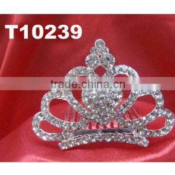 bulk mini princess rhinestone tiara crown