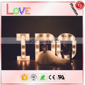 High quality free standing romantic wedding led letter light