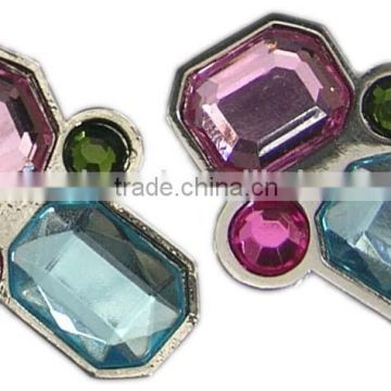 wholesale elegant metal rhinestones faux diamond shoe clip accessories for bridal wedding <dsca4110>
