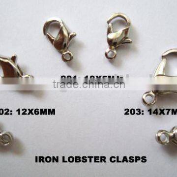 Iron lobster clasp