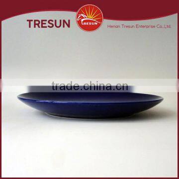 10.5" Round Shaped Nice Quality Cheap Ceramic Dinner Plates And Dishes wholesale ceramic custom dinner plate