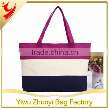 High Quality Polyester Canvas Tote Bags with Three Colors