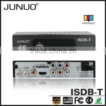JUNUO manufacture OEM quality full HD strong signal tuner mstar isdb-t digital tv decoder set top box Argentina