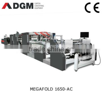 MEGAFOLD 1650-AC high speed automatic carton gluer machine