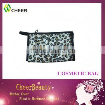 Wholesale satin style clear cosmetic travel bag for lady