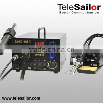 Authorized agent-3 in 1 Soldering station for Aoyue 968A+, with Hot Air Gun, Soldering Iron