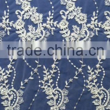 Fashion new design lace fabric for party evening dress