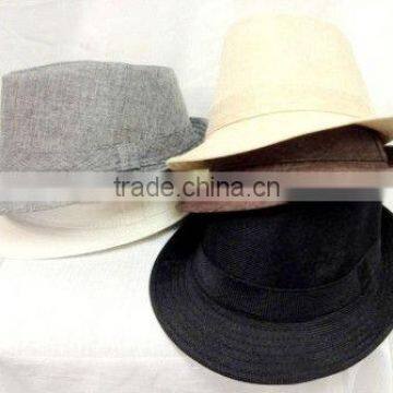 Wholesale Fedora Dress Hats Solid Color Assorted