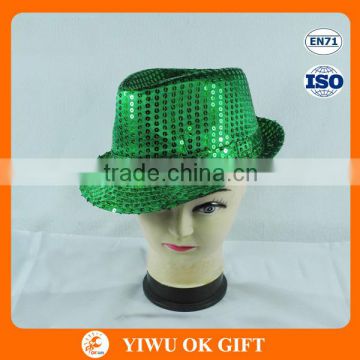 St Patrick's Day Green Sequins Hat