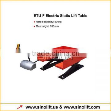 ETU-800F U Type Lift Table For Handling Pallets and Boxes