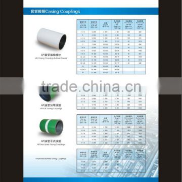 Dongfanglong high quality and low price 2 3/8 or 20inch k55 coupling for tubing and casing for oilfield
