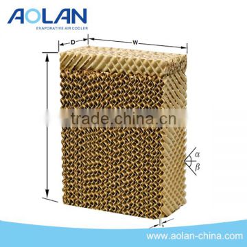 High Effiency evaporative cooling pad/cooling pad for cooling tower/ cooling filter fit for industry and green house