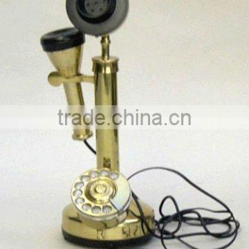 EXPORTER OF HOTT SELLING PRODUCT ANTIQUE BRASS REPRODUCTION TELEPHONE