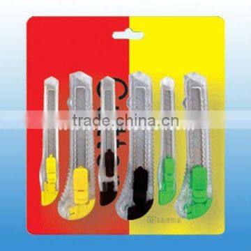 easy cut auto-retractable utility knife set UK130