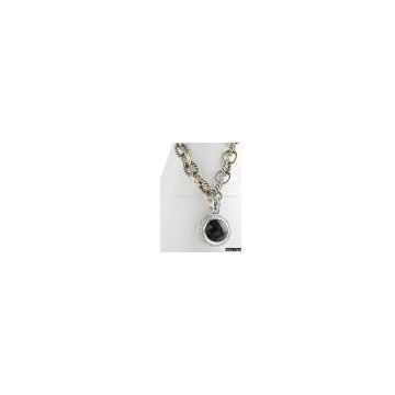 Sell DY Sterling Silver Necklace with Onyx Pendant