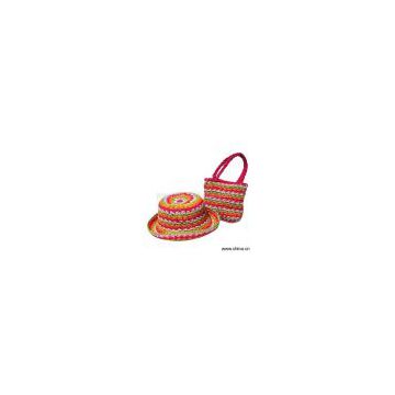 Sell Straw Hat and Bag Set
