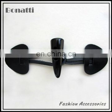 fashion genuine leather toggle buttons for garments