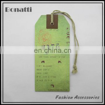 famous brand paper garment hang tags