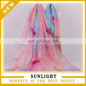 scarf factory bulk wholesale china woman's voile scarf