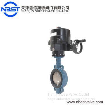 D971X-10Q QT type motorized wafer butterfly valve