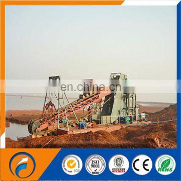 Qingzhou Dongfang 120m3/hr Bucket Chain Dredger Small  mining gold dredger/chain bucket gold dredger/mini gold dredger