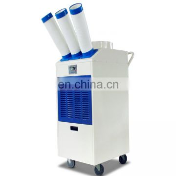 Industrial portable air cooler with 3 air outlets