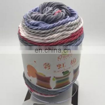 Manufacture Soft Acrylic And Cotton Blend Dyed Crochet Yarn Hand Knitting