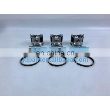 3KR1 Cylinder Pistons With Piston Rings Set For Isuzu