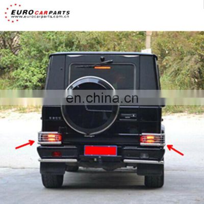G glass w463 tail lights covers fit for W463 all style fit for G-class W463 G500 G55 G63 stainless steel rear light lamp  cover