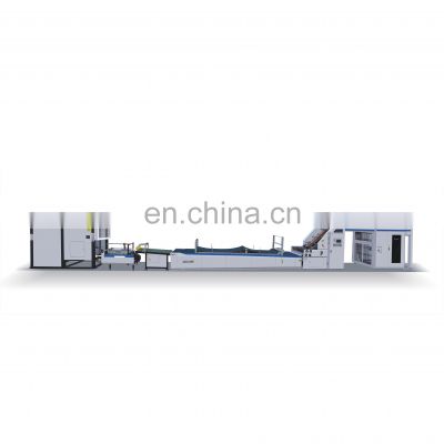 Automatic high speed intelligent flute laminating machine/flute litho laminator with pile turner and stacker
