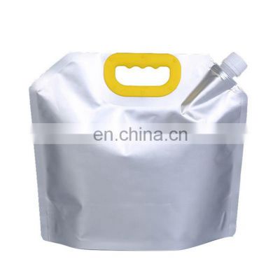 Ready to ship stand up aluminum foil spout pouch for water liquid 500 1000 1500 2000ml 5L 10L