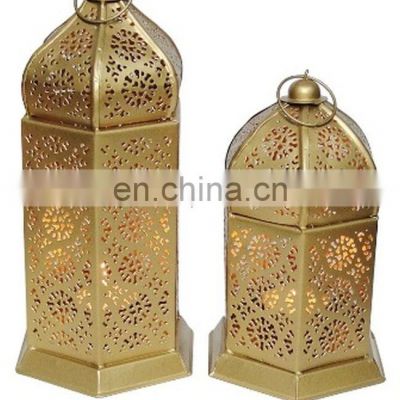 gold plated Moroccan shiny lanterns