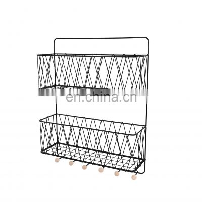2 tier metal black bathroom wire rack shelf wire shelving display rack