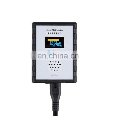 Line EMI Meter Mains Noise Tester Broadband AC Power Supply Meter Ripple Analyzer with OLED Screen