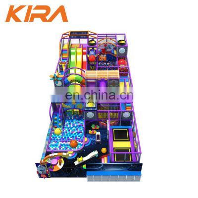 Commercial Trampoline Park Climbing Wall Ninja Theme Indoor Soft Playground