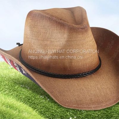 Fashion western Cowboy hat outdoor sunscreen fishing straw hat summer sun hat