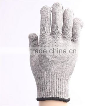 Rubber Cotton Knitted Gloves leather glove