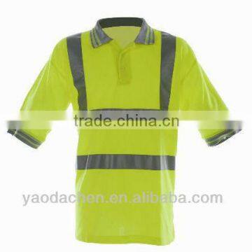 fluorescent yellow reflective breathable work shirts