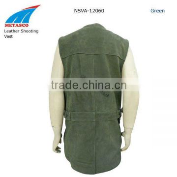 Leather Hunting Shooting Vest, Leather Shooting Vest, Leather Hunting Vest