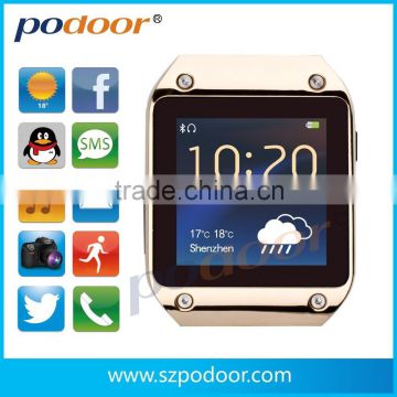 PW305 talking watch Touch Screen Sync Android phone Call/SMS/contacts/Social/remote control/brand watch with Bluetooth speaker