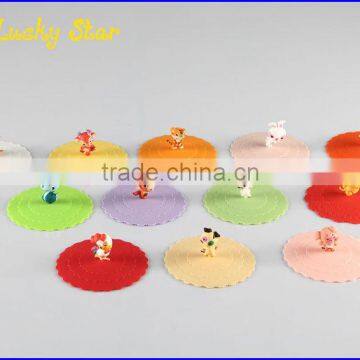 Chinese Zodiac Silicone coffee mug lid ceramic cup cover