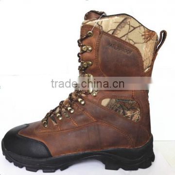 Best -selling mens waterproof genuine leather hunting boots camo mountain boots