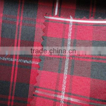 100% polyester yarn dyed check fabric
